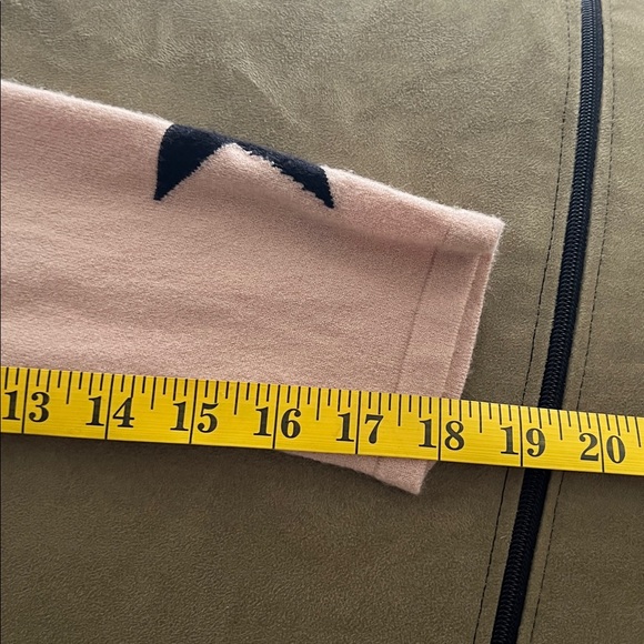 I Joah beige Star Patterned Women's open front cardigan/Sweater size L - Picture 9 of 10